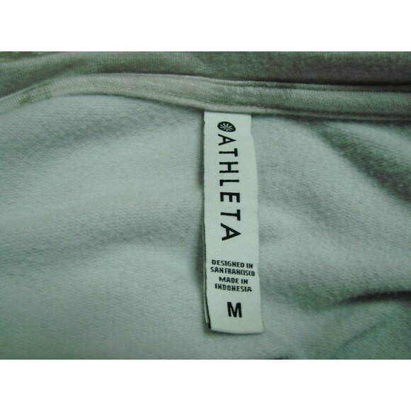 Athleta Womens Sz Med Gray Camo Pullover Sweatshirt Workout Athletic Modal Soft - Picture 4 of 9